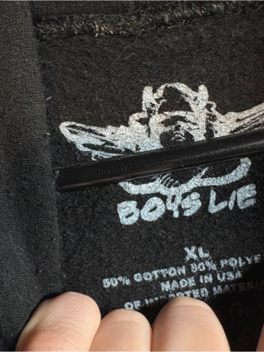 Forbes x Boys Lie Black Hoodie - Picture 2 of 2
